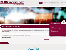 Tablet Screenshot of mrstechnology.com